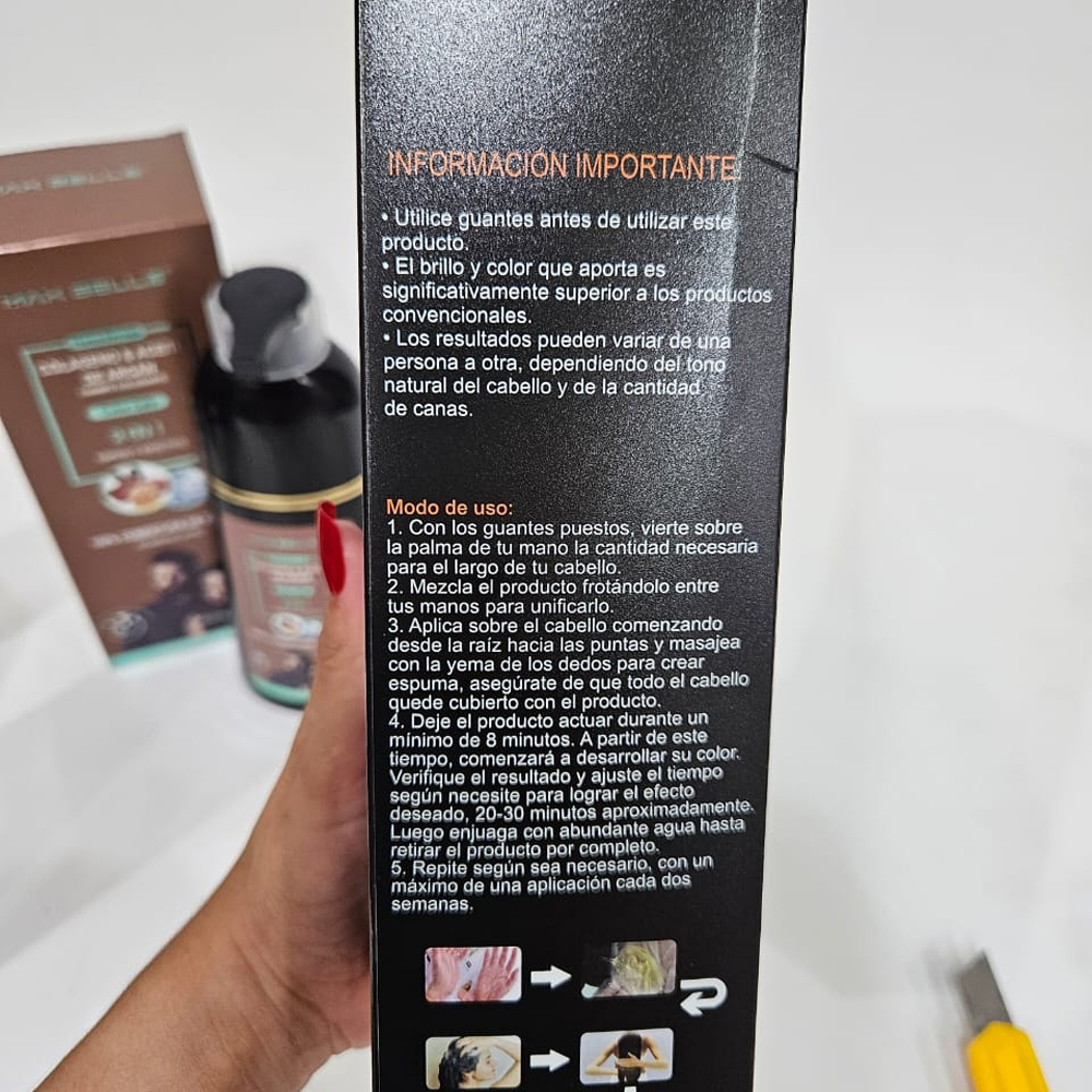 Shampoo Cubre Canas Café 2