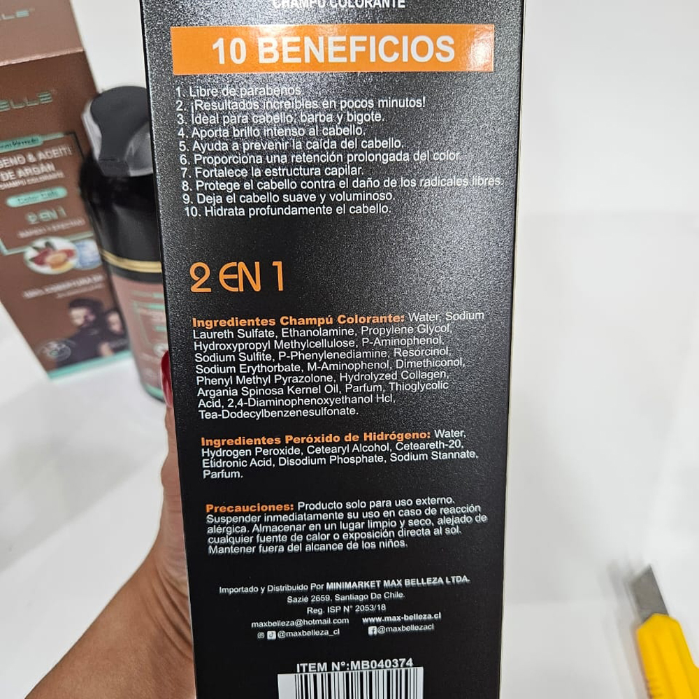 Shampoo Cubre Canas Café 3