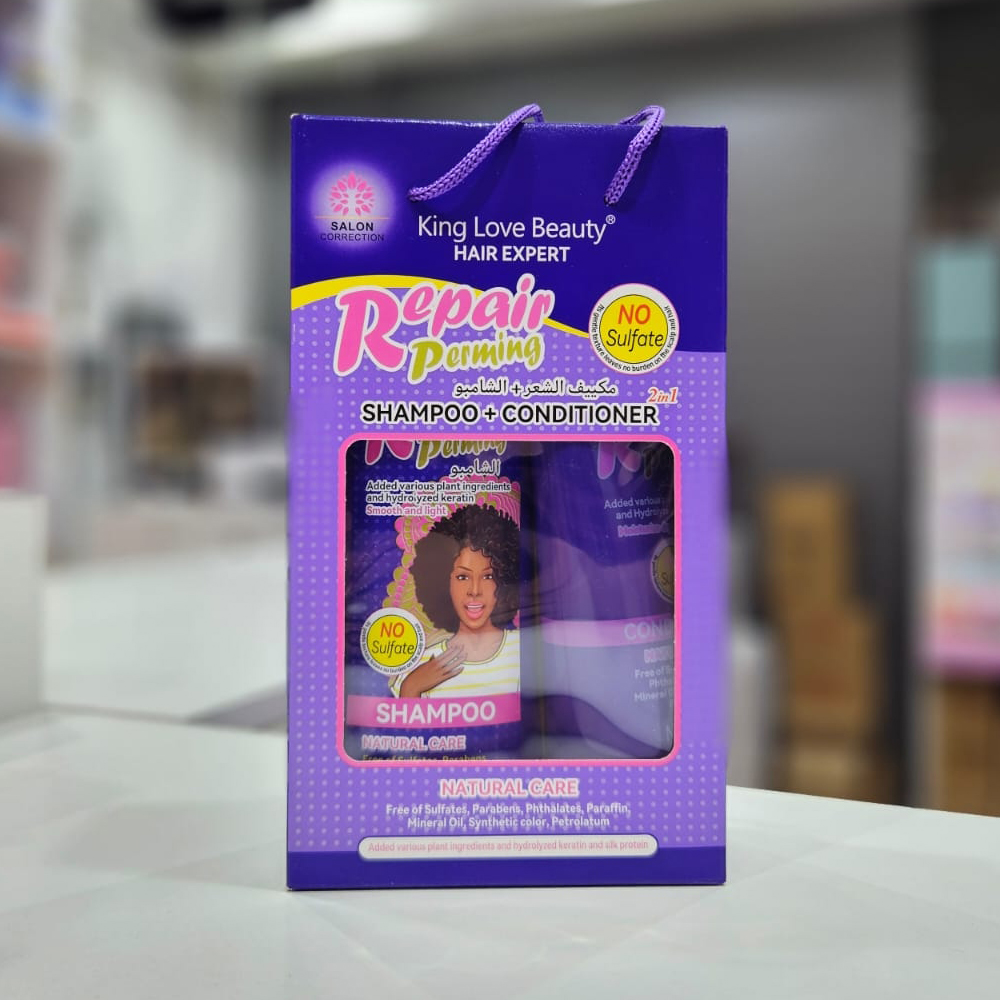 Kin Love Beauty - Set Shampoo+Bálsamo Reparación 400ml+190ml 1
