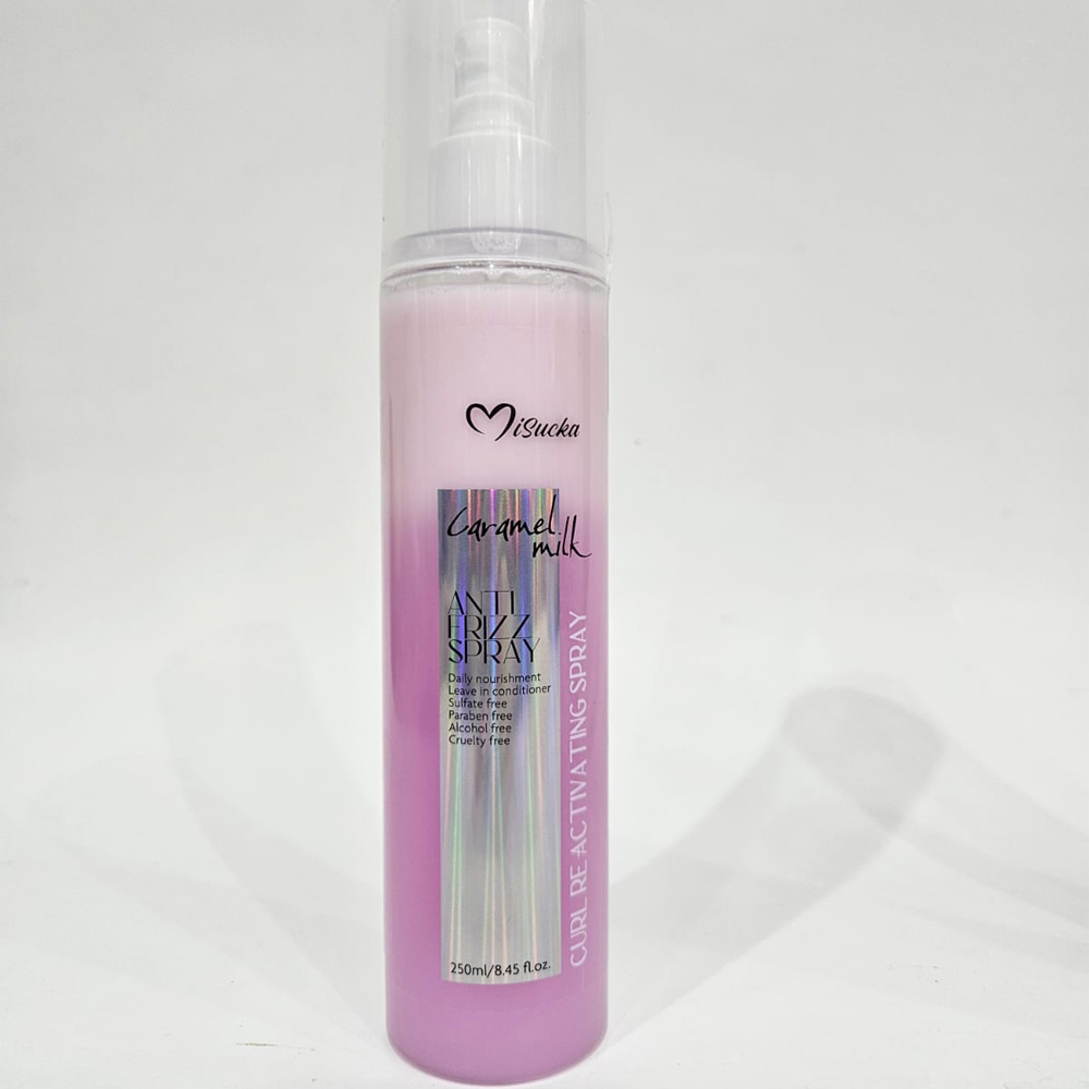 Misucka - Spray Caramelo Reactivador de Rizos Antifrizz 250ml 1