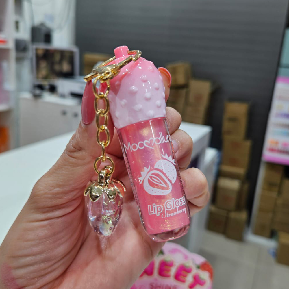 Brillo de Labios Llavero Sandia Rosado 2