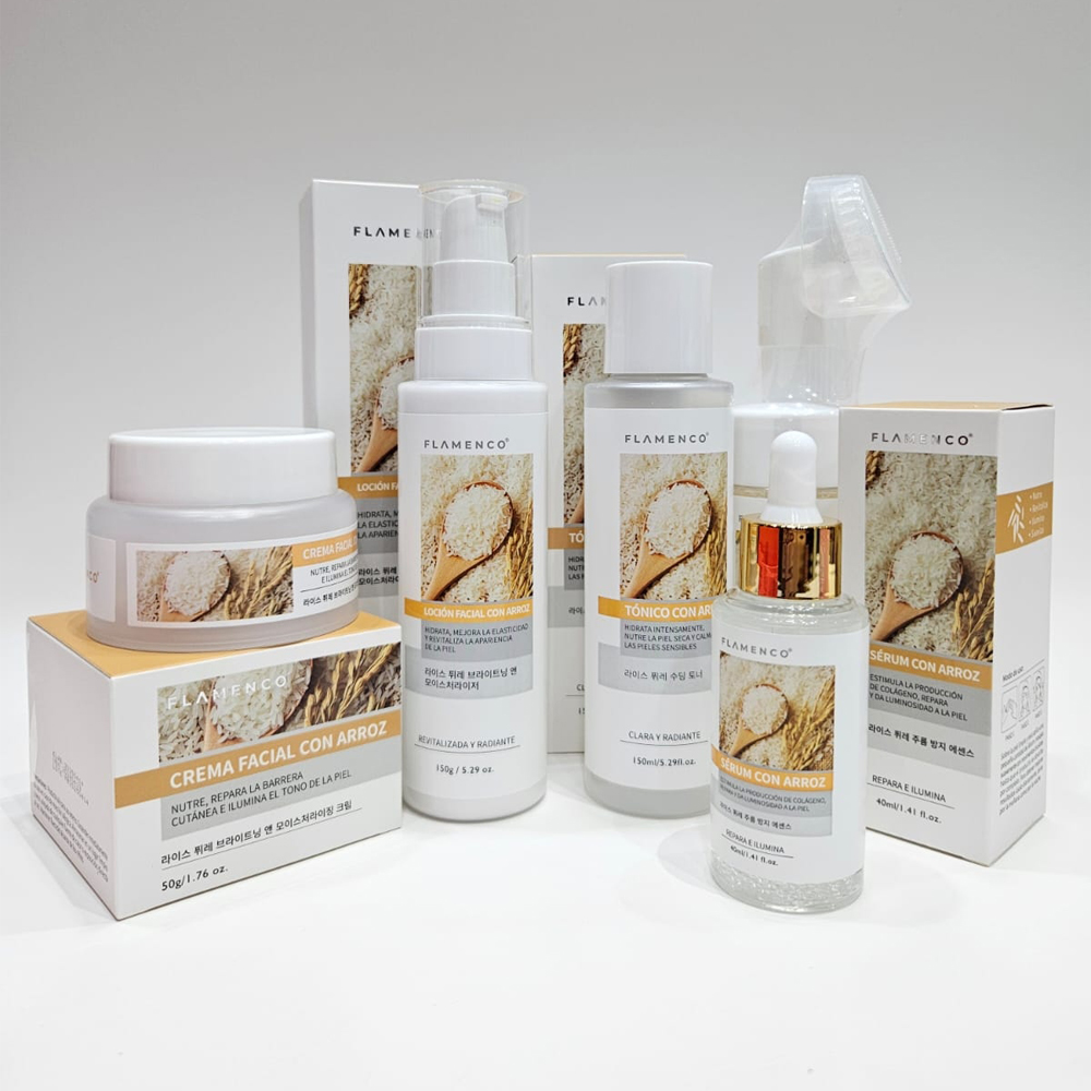 Flamenco - Kit Facial 5 Pasos con Arroz  1
