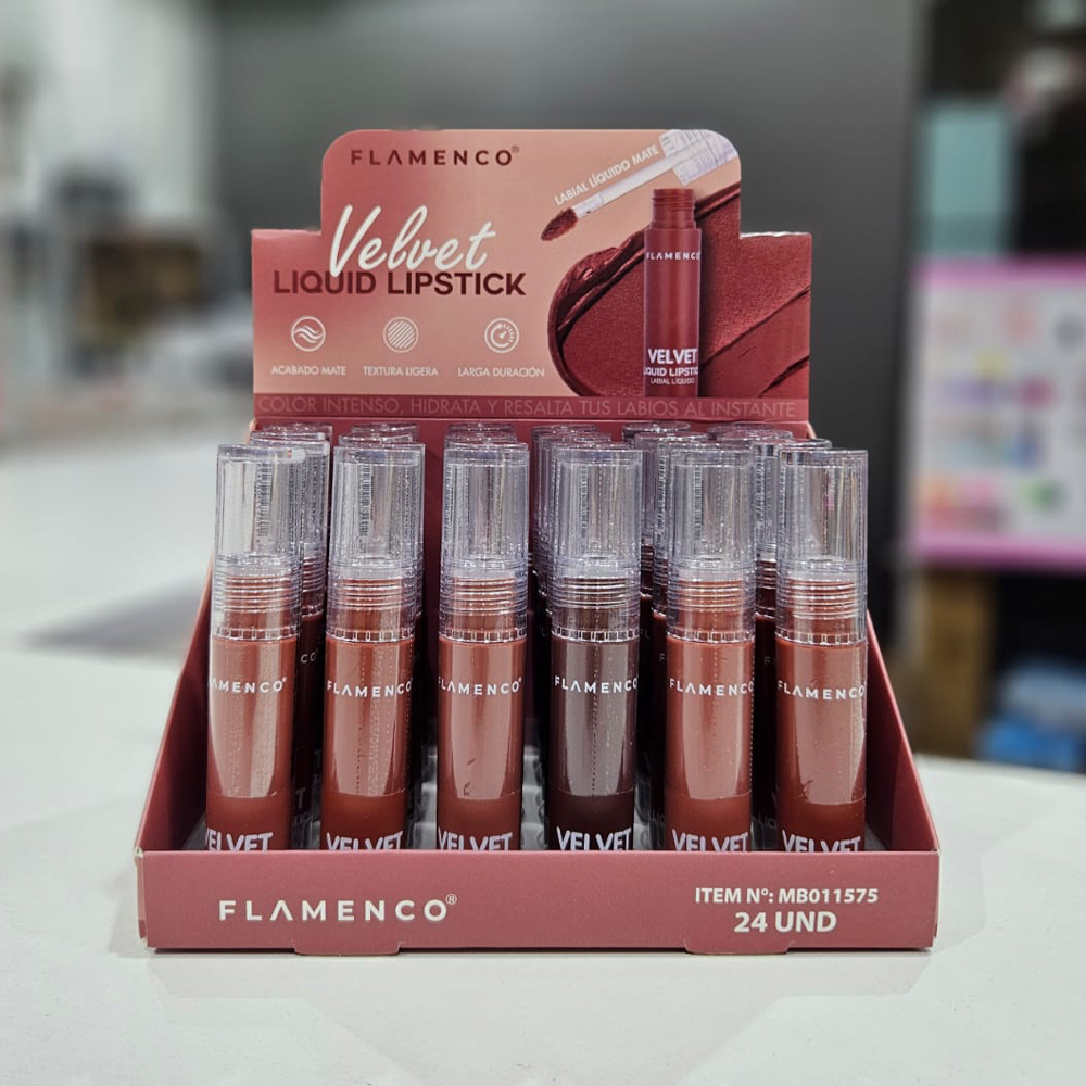  Flamenco - Labial Liquido Velvet 1