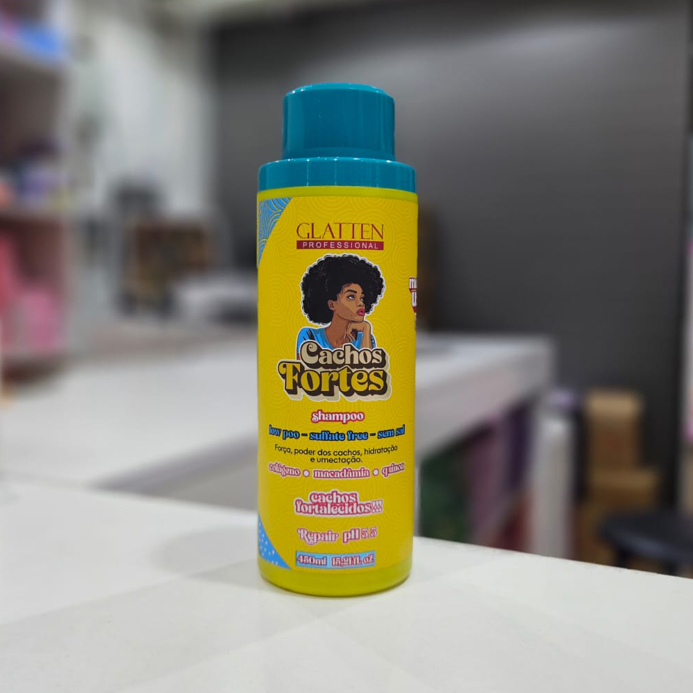Glatten - Shampoo Cachos Fortes 450ml 1