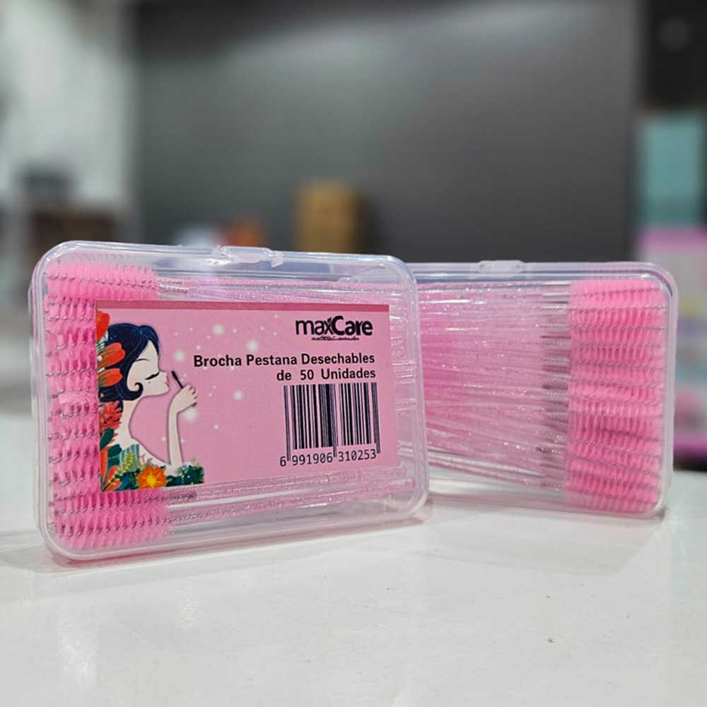 Maxcare - brochas para pestañas y cejas desechables 50ud 1