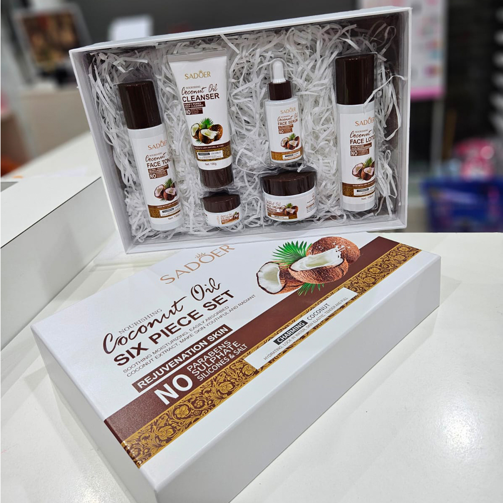 Sadoer - Kit 6 productos Faciales Aceite de Coco 1