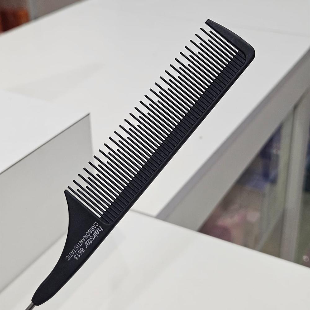 Hair Star - Peineta carbon cola de metal 3
