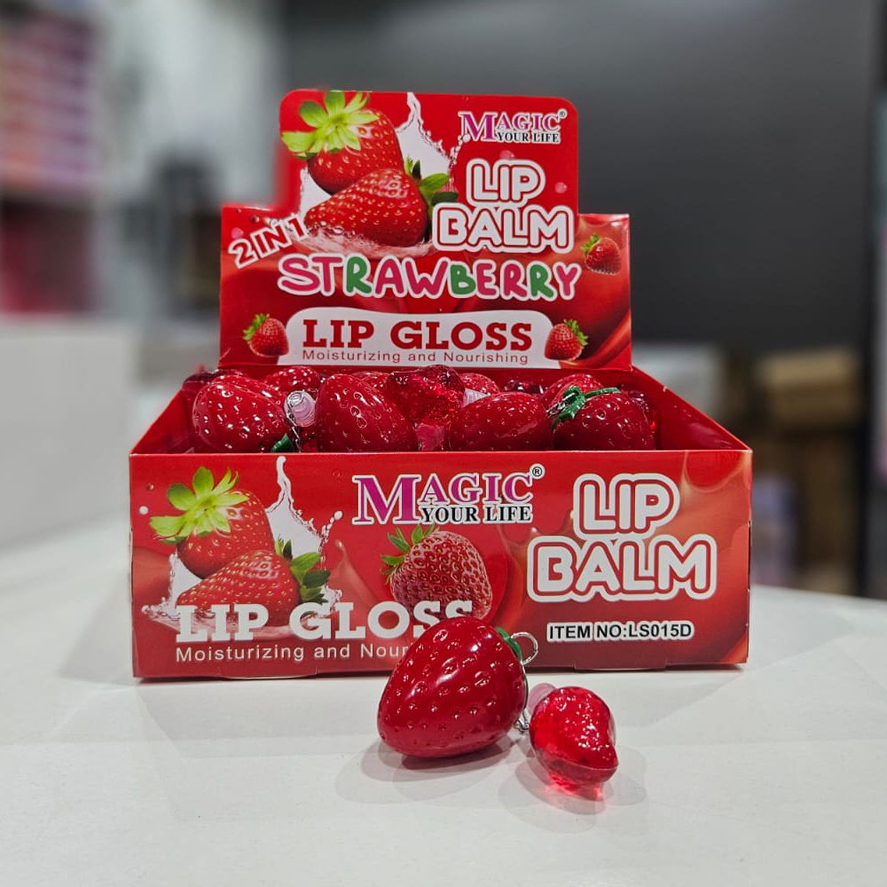 Magic - Set de Balsamo Labial + Brillito de labios frutilla 1
