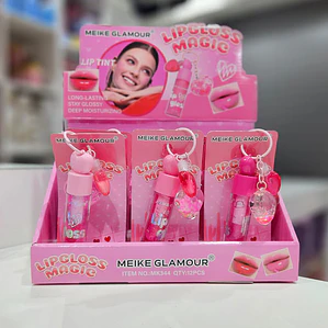 Meike Glamour - Brillo de Labios Mágico Corazón + Llavero