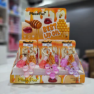Miss Fon - Brillo de Labios + Llavero Miel