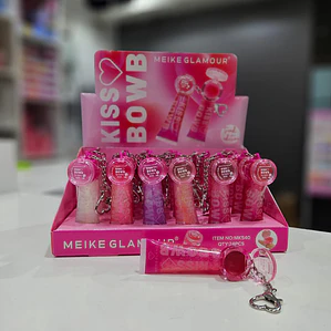 Meike Glamour - Brillo de Labios Llavero + Labial