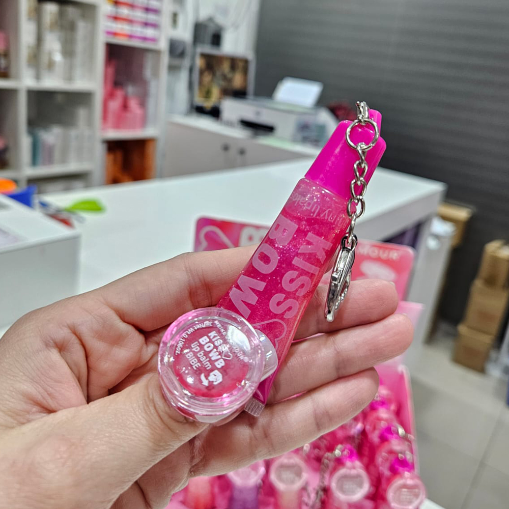 Meike Glamour - Brillo de Labios Llavero + Labial 2