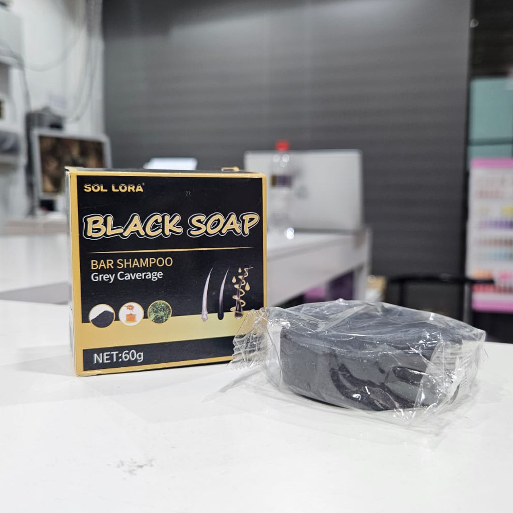 Sol Lora - Shampoo en barra, cavidad gris 1