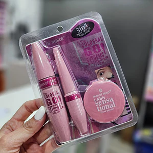 Iman of Noble - Set de Mascara de pestañas + Delineador + Polvo Compacto