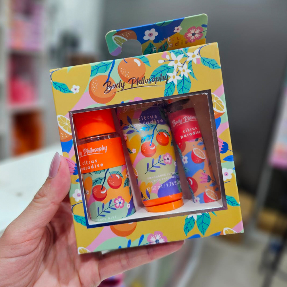 Body Philosophy - Set de Locion + Splash + Perfume 50ml+60ml+20ml 3