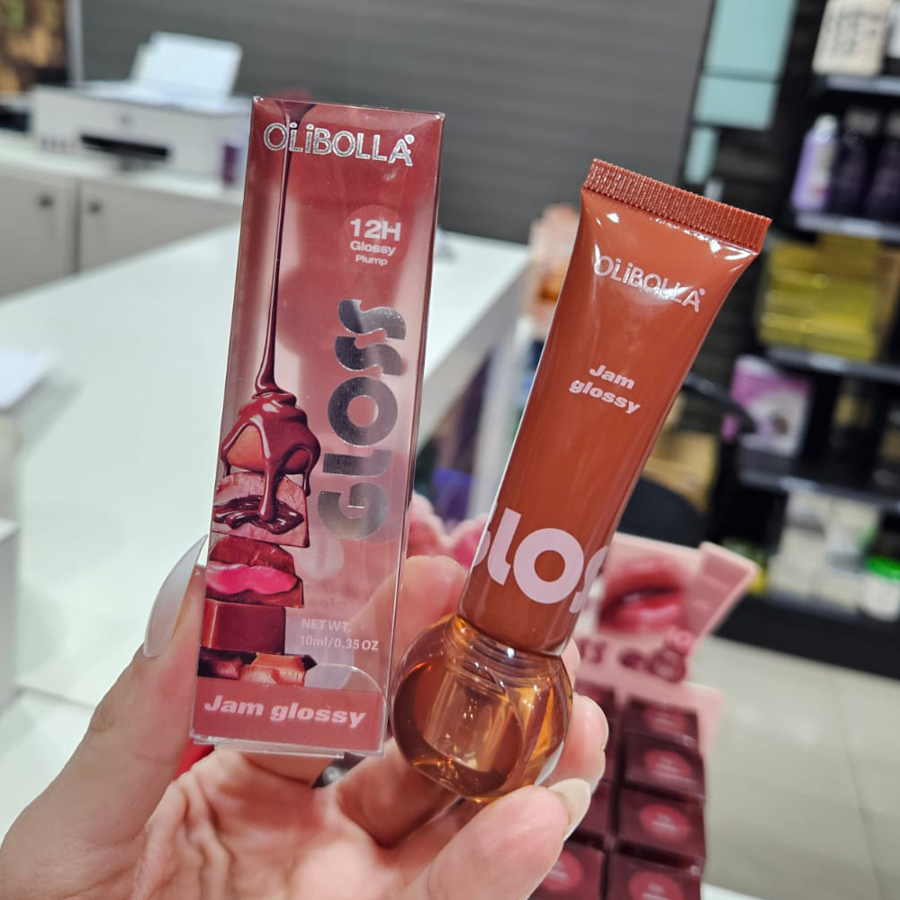 Olibolla - Brillo de labios con color tono cafe 2