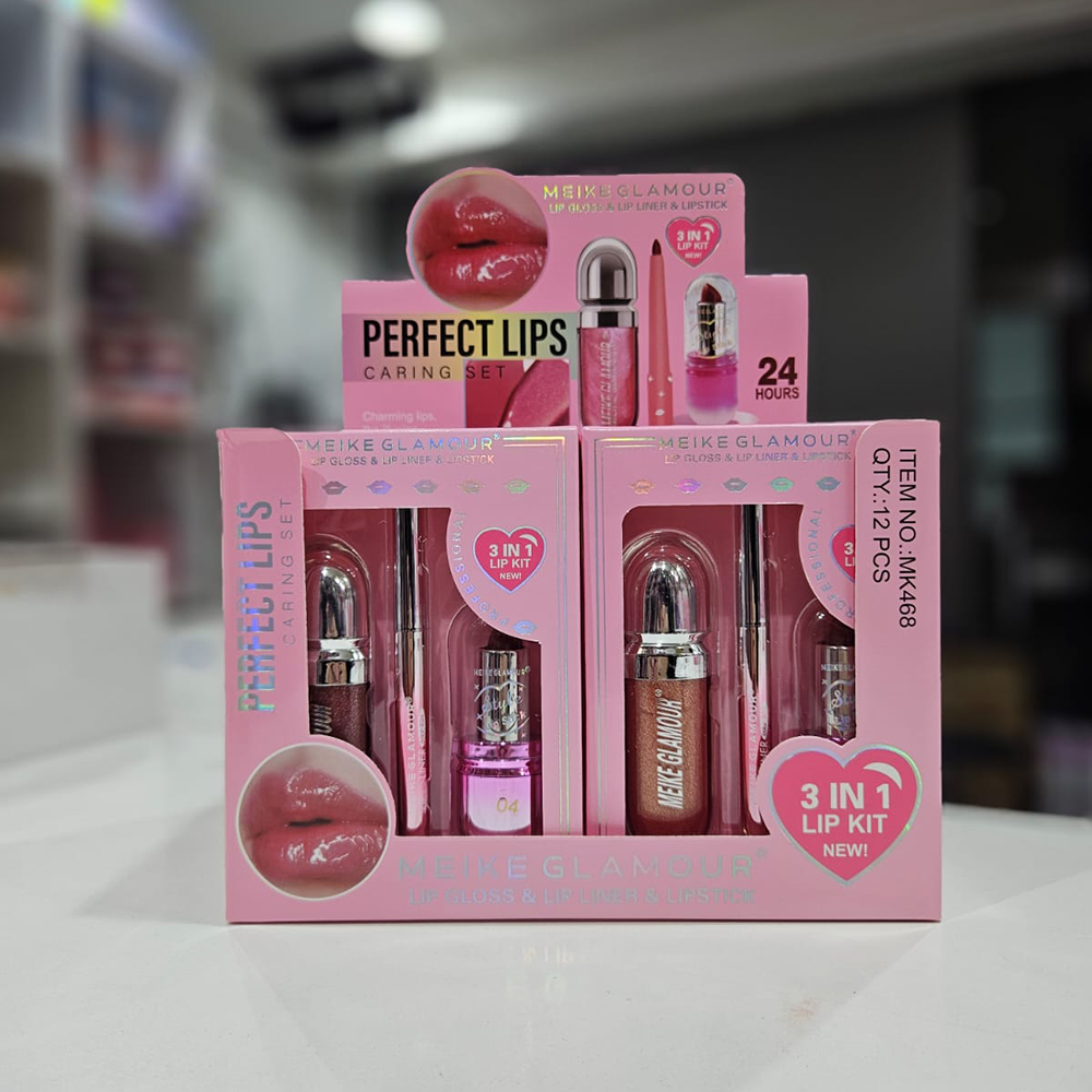 Meike Glamour - 3en1 Brillo labial + Delineador + Labial en barra 1