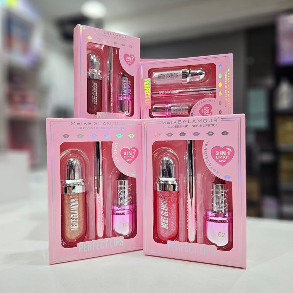 Meike Glamour - 3en1 Brillo labial + Delineador + Labial en barra 2