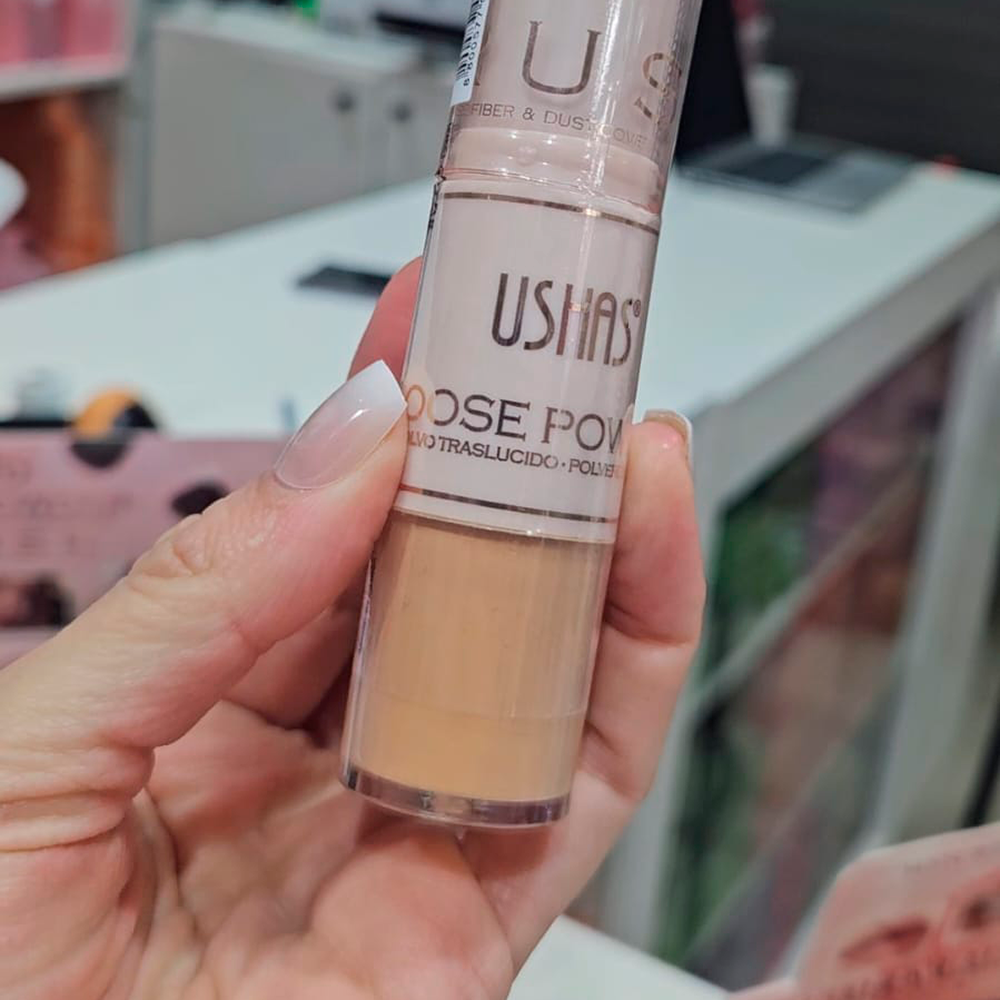 Ushas -  Polvo suelto fijador + Brochas 2en1 3