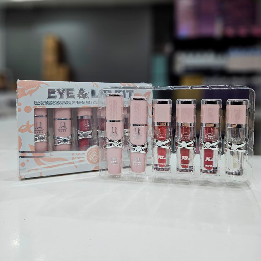 3Q Beauty - Set de 4 labiales + Delineador + Mascara de pestaña 1