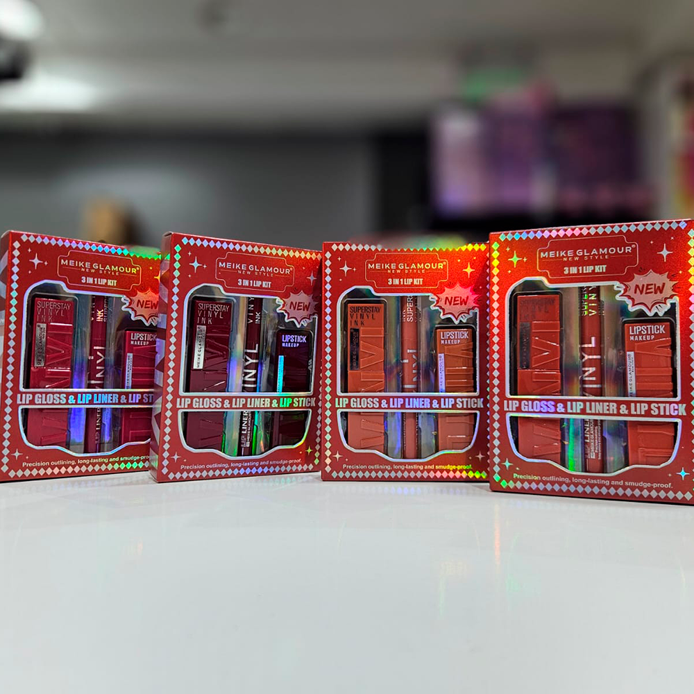 Meike Glamour - Set de de 2 labiales + Delineador 2