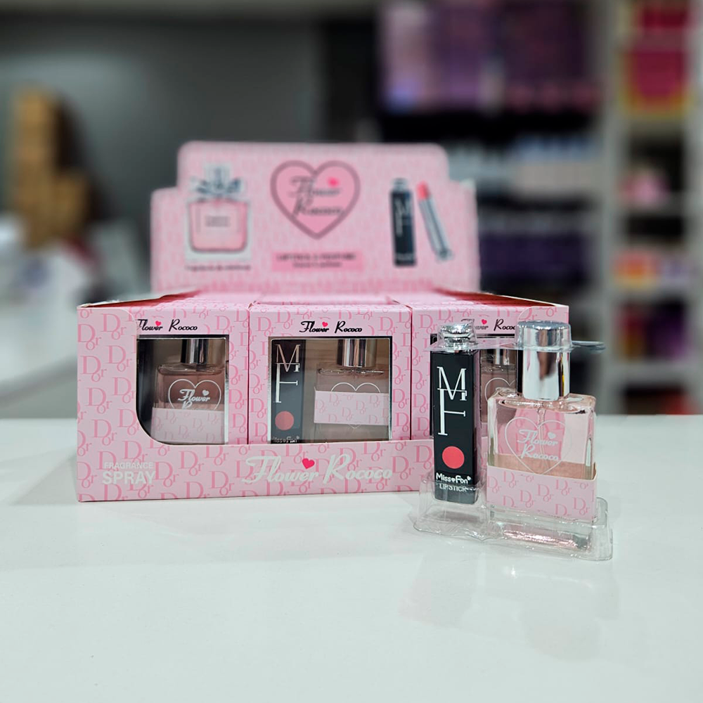 Flower Rocco - Set de balsamo Labial + Mini Perfume 1
