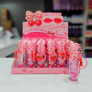 Meike Glamour - Brillo Magico Cereza + Llavero