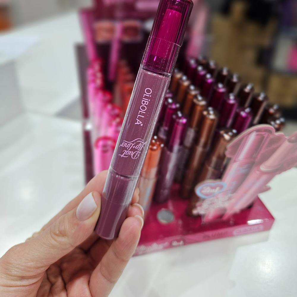 Olibolla - Labial en Barra + Delineador 2en1 2