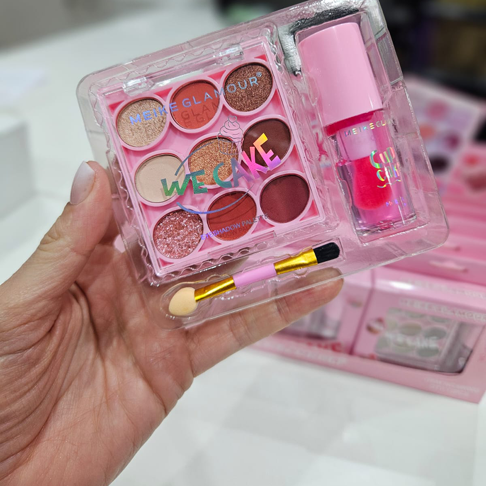 Meike Glamour - Set de sombras + Brillo de labios 2