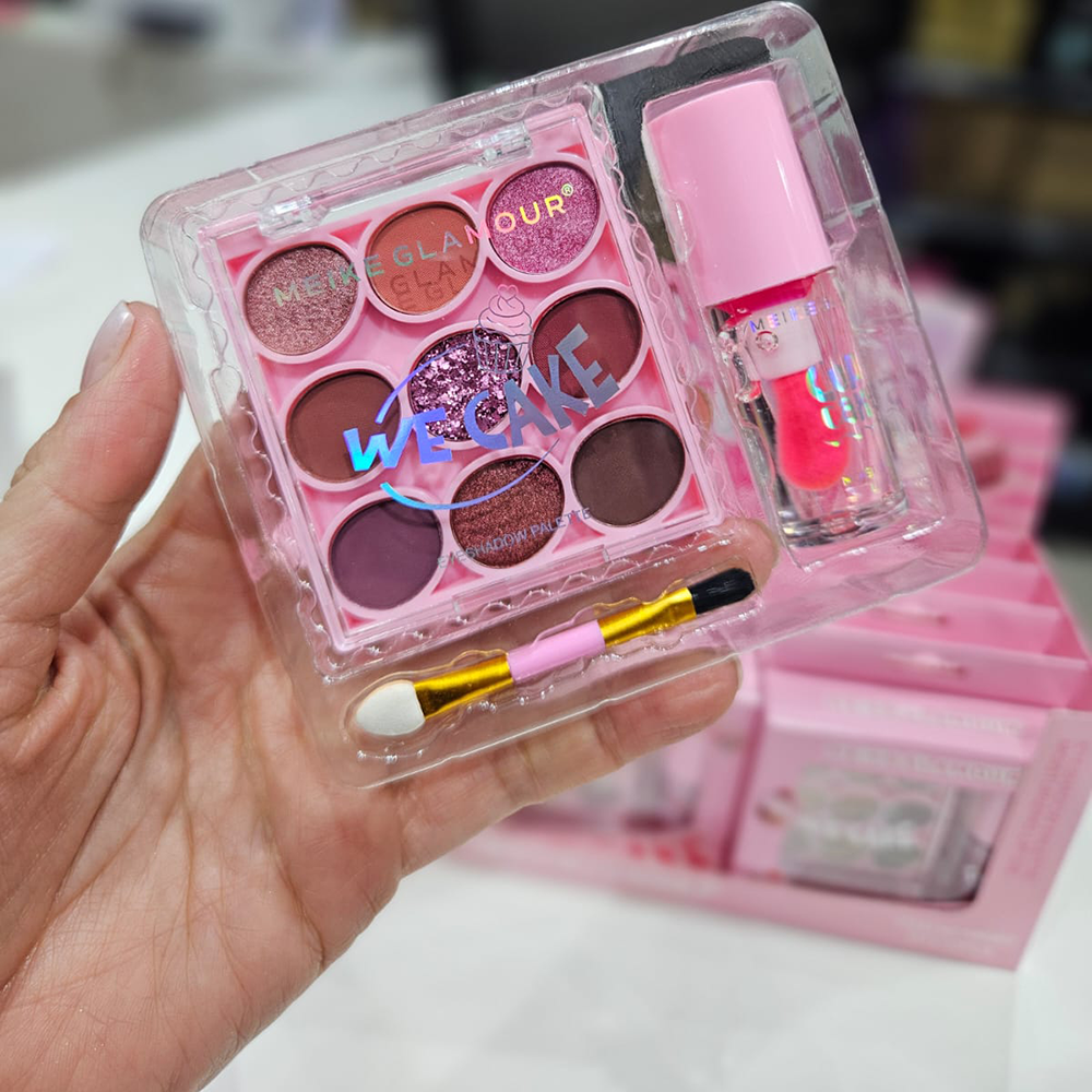 Meike Glamour - Set de sombras + Brillo de labios 3