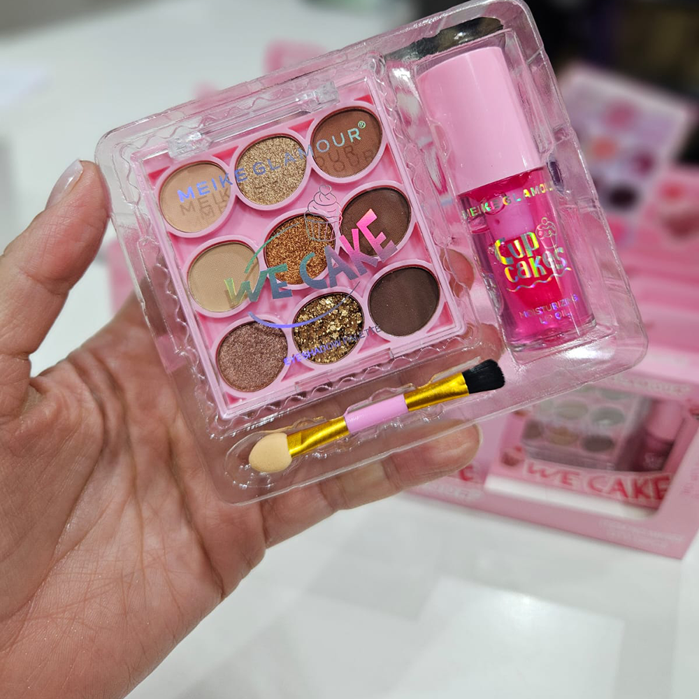 Meike Glamour - Set de sombras + Brillo de labios 4