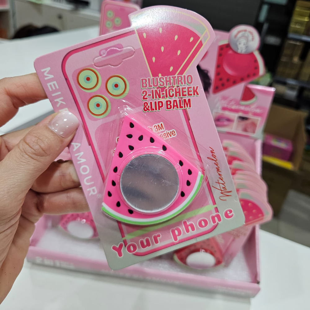 Meike Glamour - 2en1 balsamo de labios + Rubor sandía 🍉 2