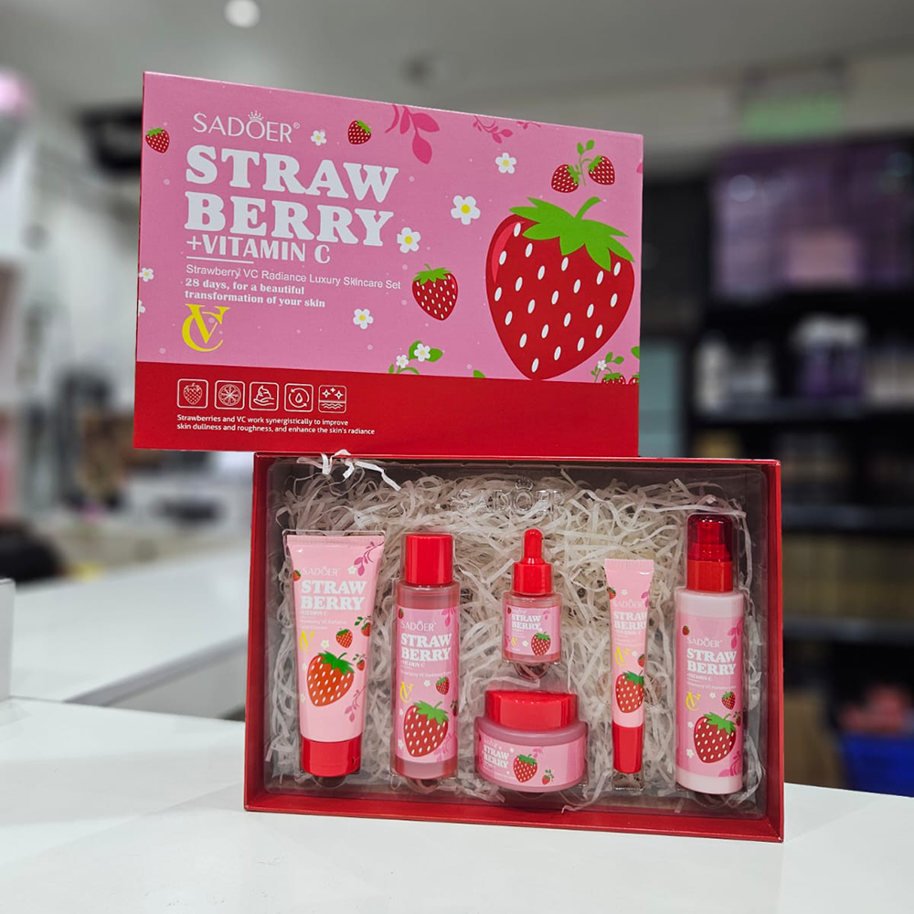 Sadoer - Kit de 6 productos Faciales Straw Berry 1