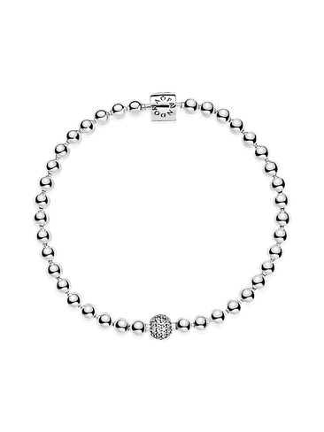Pulsera de Cuentas y Pavé - Estilo Pandora 2