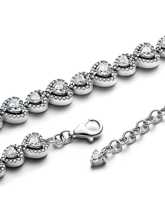 Pulsera Halo Corazones - Estilo Pandora 2