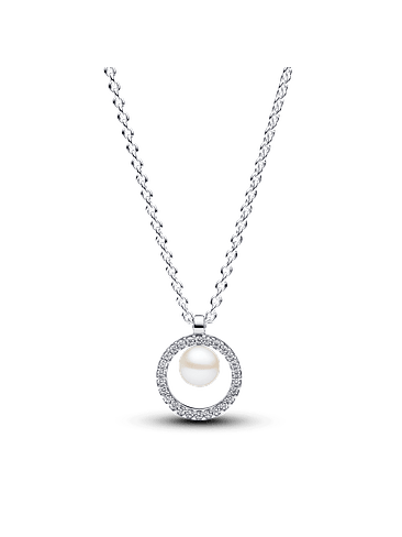 Collar Pavé y Perla - Estilo Pandora 1