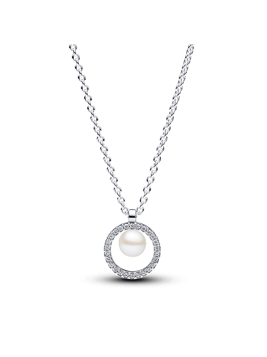 Collar Pavé y Perla - Estilo Pandora 1