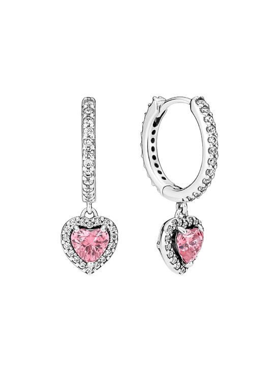 Aro con Corazón y Halo Brillante - Estilo Pandora 1