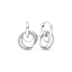 Aro Circulos Entrelazados Familia Siempre - Estilo Pandora