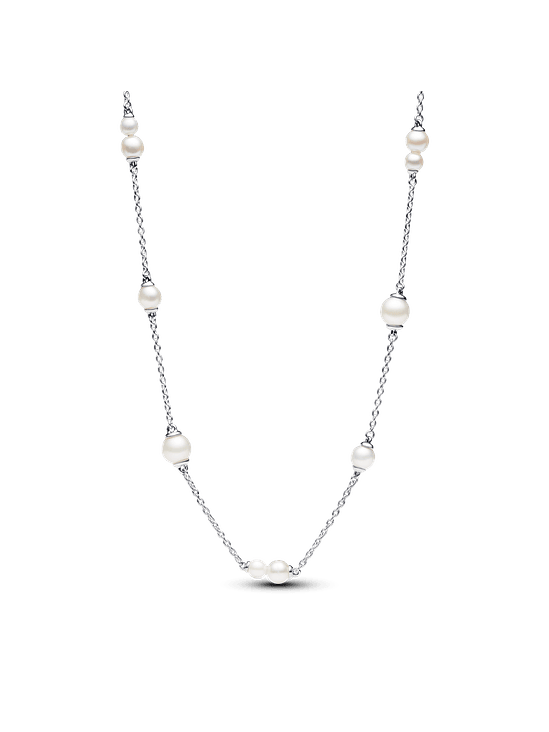 Collar de Cadena Estación Perlas - Estilo Pandora 1