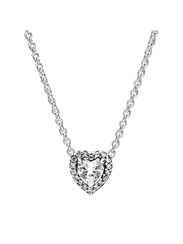 Collar Corazón Elevado - Estilo Pandora 1