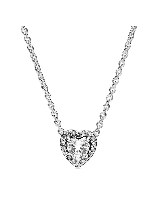 Collar Corazón Elevado - Estilo Pandora 1