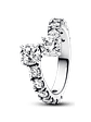 Anillo Alianza Superpuesta Brillante - Estilo Pandora - Miniatura 1