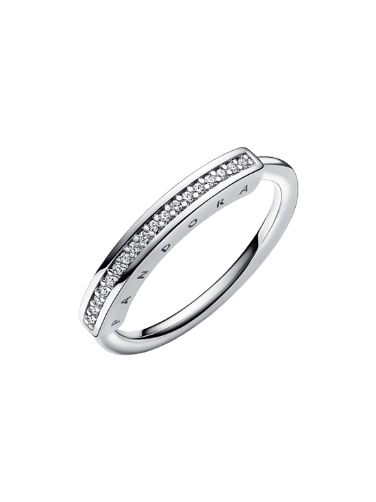 Anillo I-D en Pavé - Estilo Pandora 3