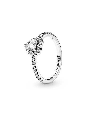 Anillo Corazón Elevado - Estilo Pandora 1