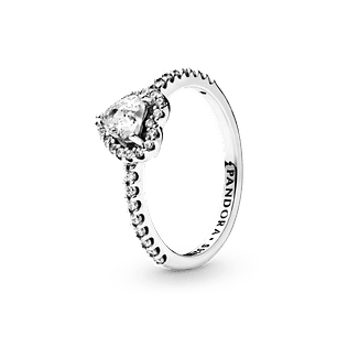 Anillo Corazón Elevado - Estilo Pandora