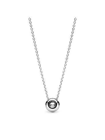 Collar con Halo Redondo Brillante - Estilo Pandora 2