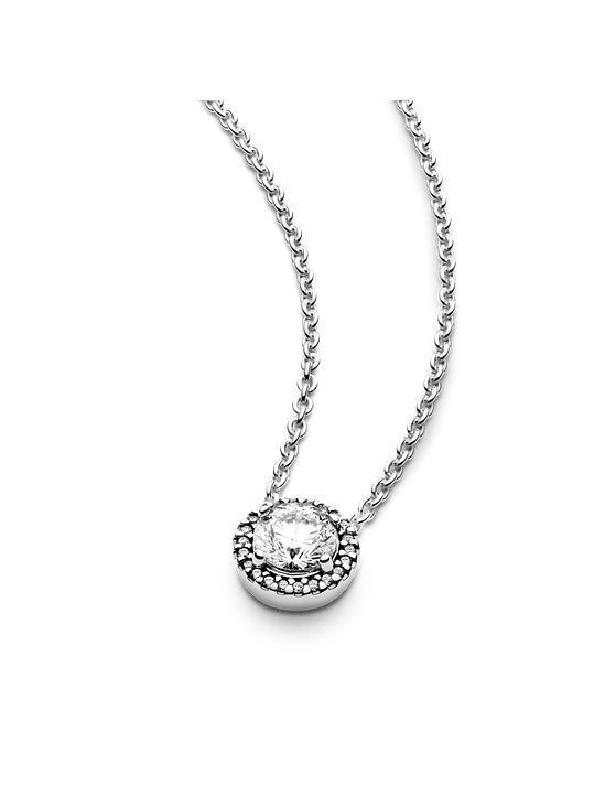 Collar con Halo Redondo Brillante - Estilo Pandora 3