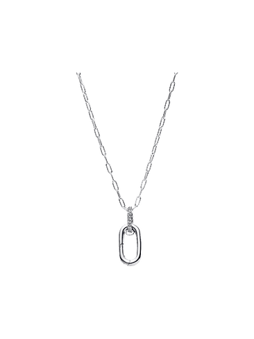 Collar con Colgante Eslabón - Estilo Pandora 1