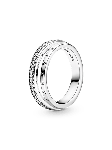 Anillo de Pavé Banda Triple - Estilo Pandora 1